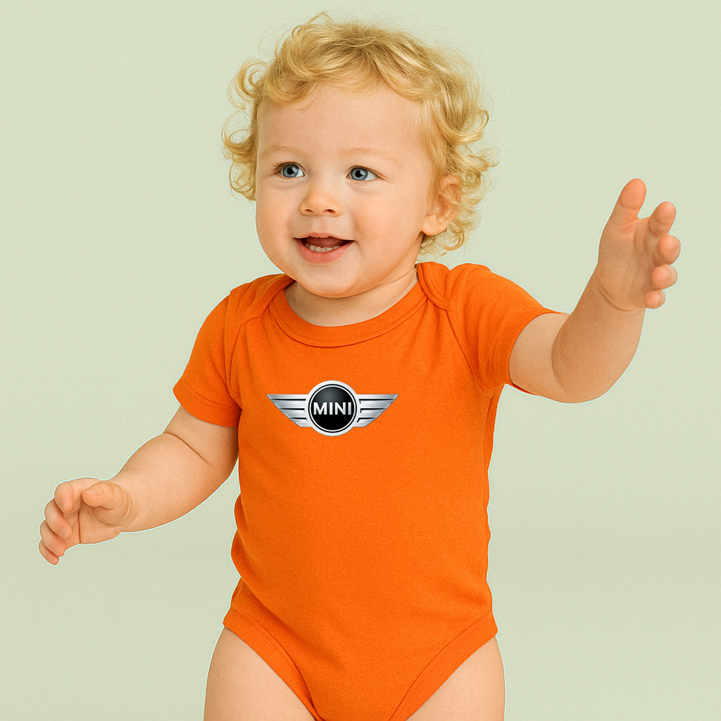 Mini Cooper Car Baby Romper Onesie